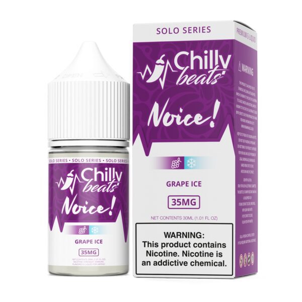 LÍQUIDO NICSALT- GRAPE ICE - CHILLY BEATS - Imagem 2