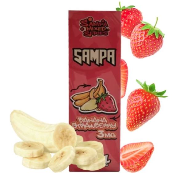 LÍQUIDO BANANA STRAWBERRY - SAMPA