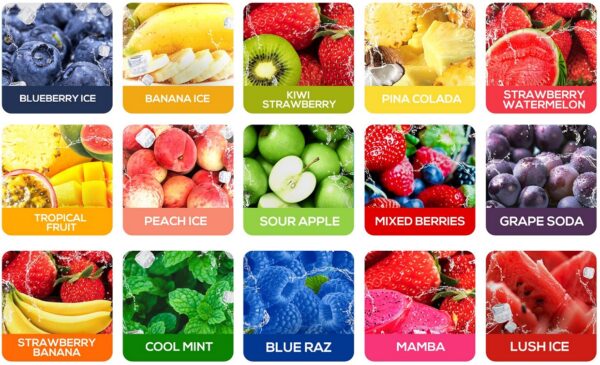 POD DESCARTAVEL LUX P5000 5% - BLUEBERRY ICE - AIRISTECH - Imagem 4