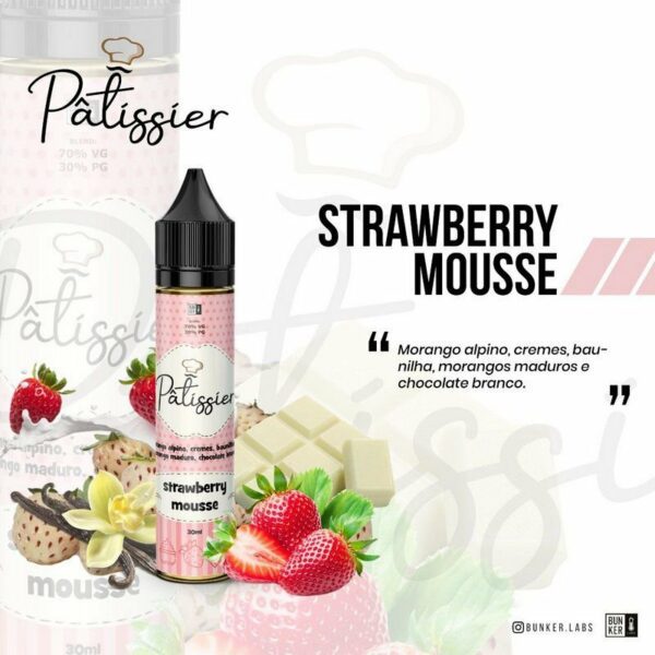 LÍQUIDO STRAWBERRY MOUSSE - PÂTISSIER