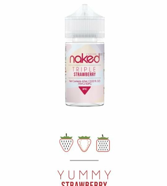 LÍQUIDO TRIPLE STRAWBERRY FUSION - NAKED 100