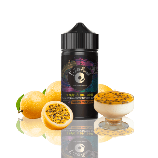 LÍQUIDO 2 PAC & DR. DRE – CALIFORNIA PASSION FRUIT LOVE - E-JUICE PARADE - Imagem 3