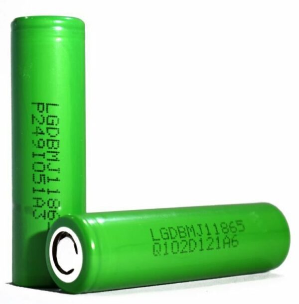 BATERIA 18650 LG MJ1 3.6V 3500mAh 10A - LG - UNITÁRIO - Imagem 2