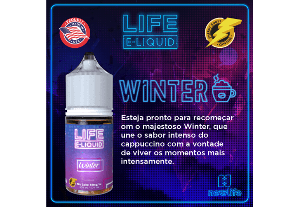 LÍQUIDO WINTER - NICSALT - LIFE E-LIQUID