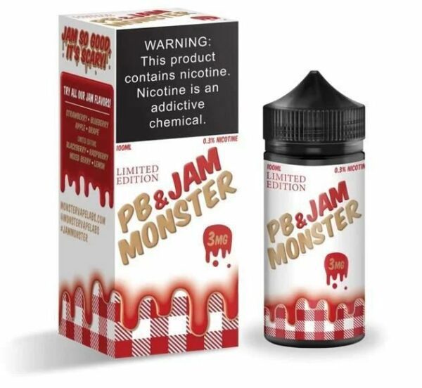 LÍQUIDO PB & JAM MOSTER STRAWBERRY - JAM MONSTER