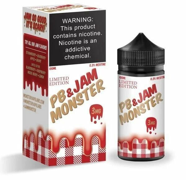 LÍQUIDO PB & JAM MOSTER STRAWBERRY - JAM MONSTER