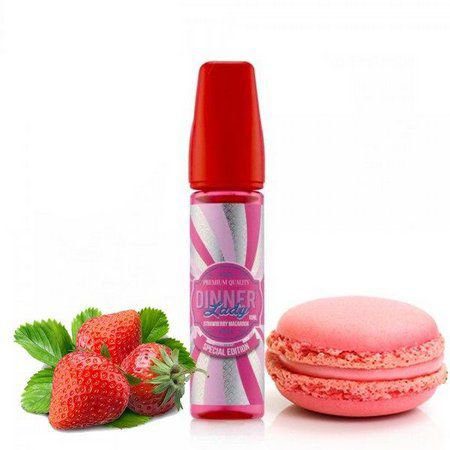 LÍQUIDO STRAWBERRY MACAROON - EDIÇÃO ESPECIAL - DINNER LADY