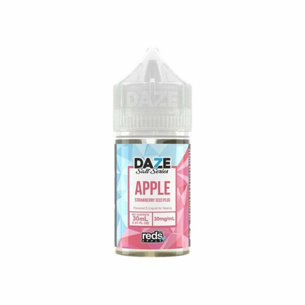 LÍQUIDO APPLE STRAWBERRY ICED PLUS - REDS - NICSALT - 7 DAZE