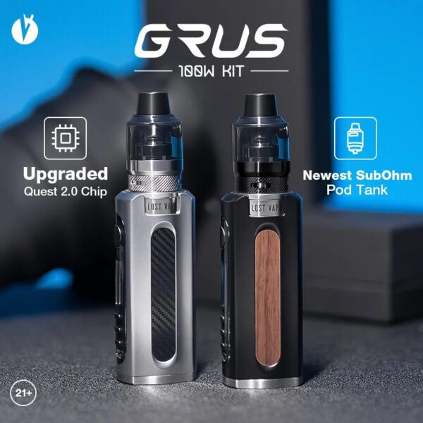 KIT VAPE GRUS 100W C/ TANK UB PRO 5ML - LOST VAPE - Imagem 4