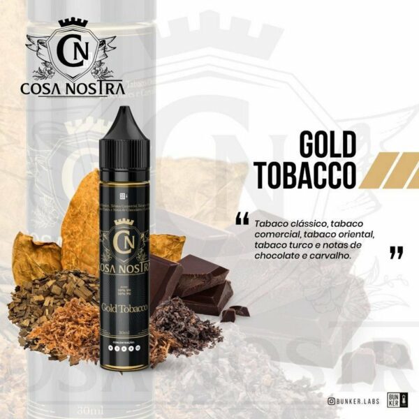 LÍQUIDO GOLD TOBACCO - COSA NOSTRA