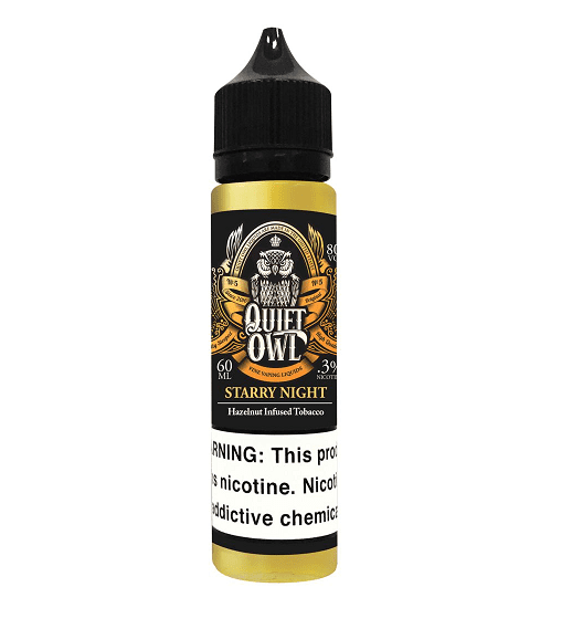 LÍQUIDO QUIET OWL - STARRY NIGHT - HAZELNUT INFUSED TOBACCO - ELEMENT