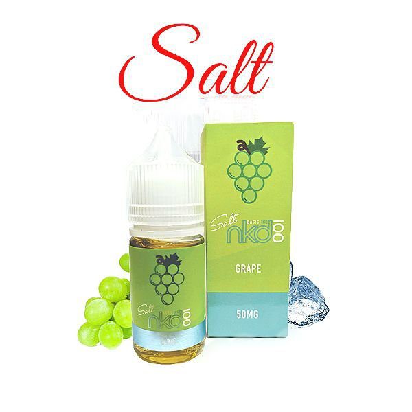 LÍQUIDO SALT NICOTINA BASIC GRAPE ICE - NAKED 100