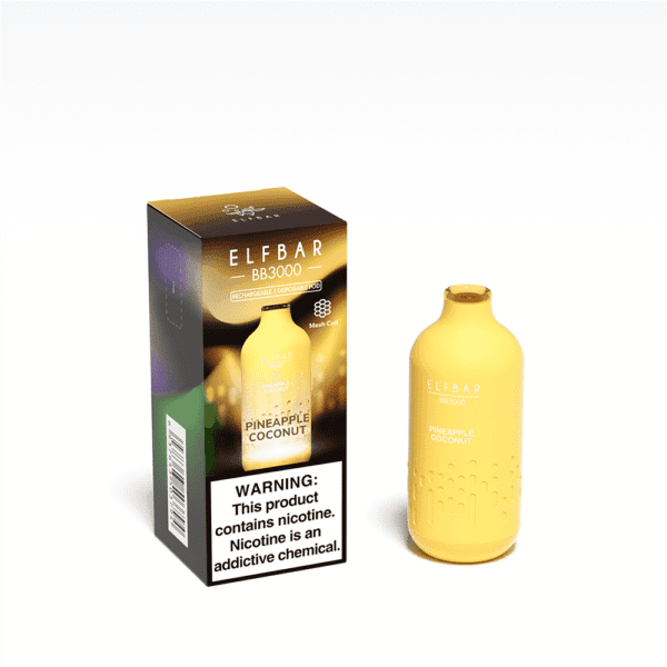 POD DESCARTÁVEL BB3000 3000 PUFFS - PINEAPPLE COCONUT - ELF BAR