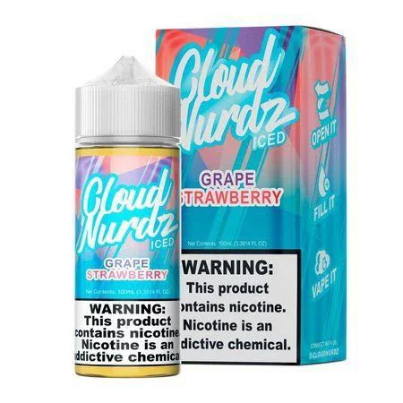 LÍQUIDO GRAPE STRAWBERRY ICED - CLOUD NURDZ