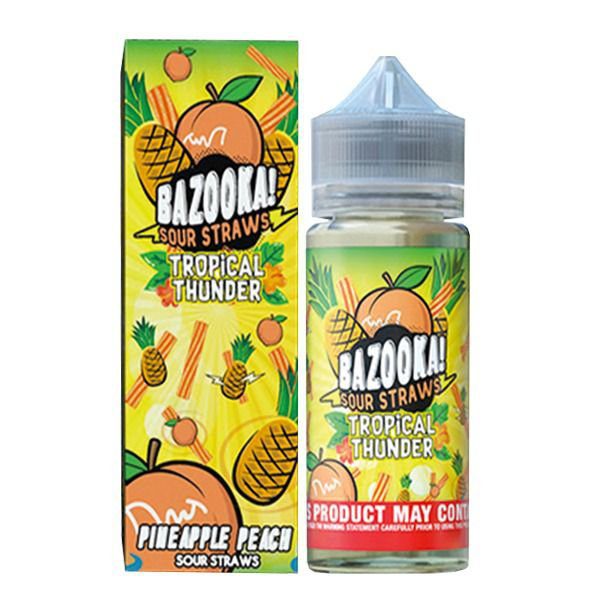 LÍQUIDO BAZOOKA! SOUR STRAWS - PINEAPPLE PEACH