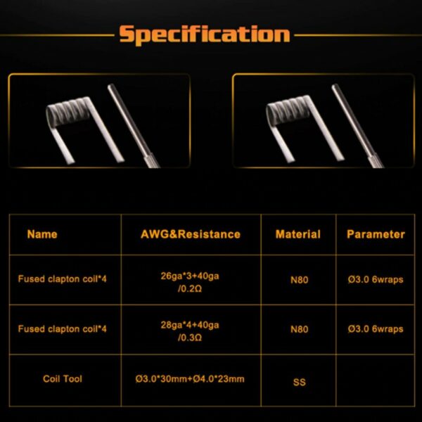 PREBUILT MTL MULTI STRAND FUSED CLAPTON F209 COIL 2 IN 1 - GEEK VAPE - Imagem 3