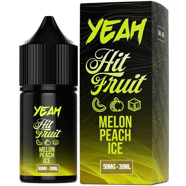 LÍQUIDO NICSALT MELON PEACH ICE - HIT FRUIT – YEAH