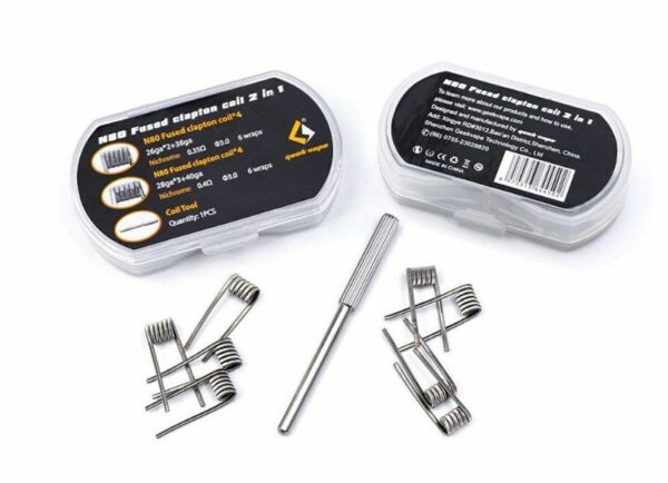 PREBUILT N80 FUSED CLAPTON F201 COIL 2 IN 1 - GEEK VAPE - Imagem 3