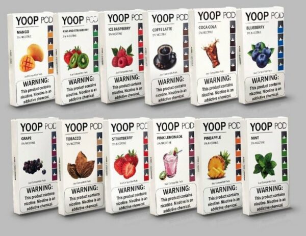 POD ( CARTUCHO ) 50MG SALT NIC - COMPATÍVEL COM O JUUL - YOOP