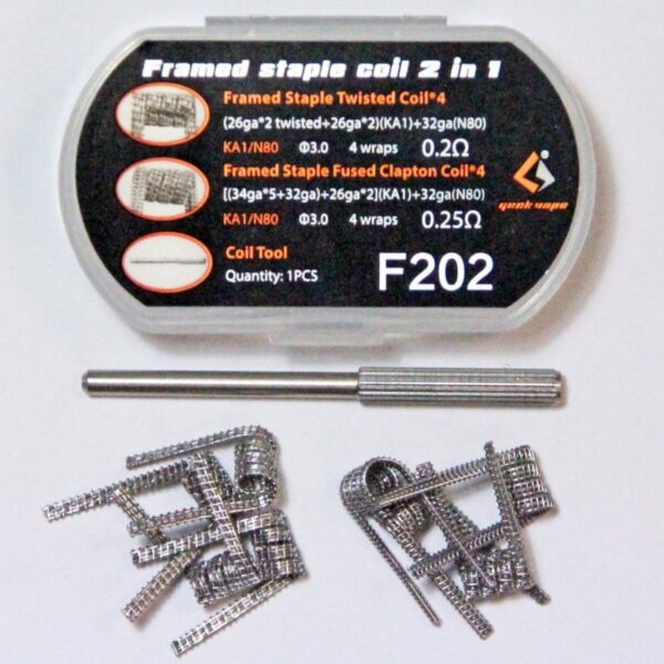 PREBUILT MTL FRAMED STAPLE F202 COIL 2 IN 1 - GEEK VAPE - Imagem 2