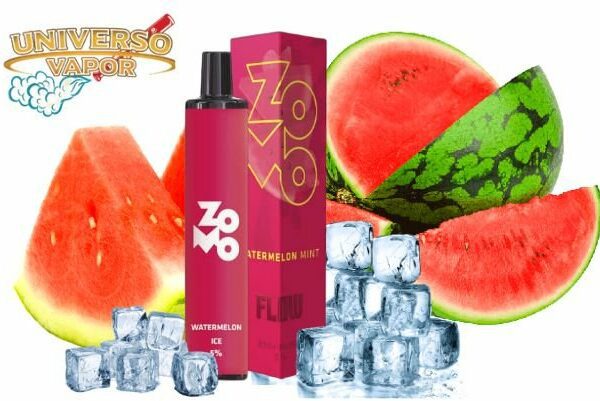 POD DESCARTÁVEL 5% NICSALT ZOMO FLOW 800 PUFFS - WATERMELON MINT - ZOMO