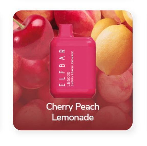 POD DESCARTÁVEL LB5000 5000 PUFFS - CHERRY PEACH LEMONADE - ELF BAR