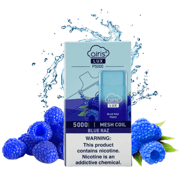 POD DESCARTAVEL LUX P5000 5% - BLUE RAZ - AIRISTECH