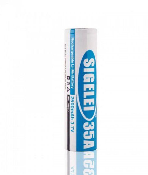 BATERIA 18650 LI-ION 3.7V 2500MAH 35A - SIGELEI - UNITÁRIO
