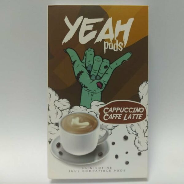 POD ( CARTUCHO ) C/ LÍQUIDO P/ JUUL CAPPUCCINO CAFFE LATTE - YEAH