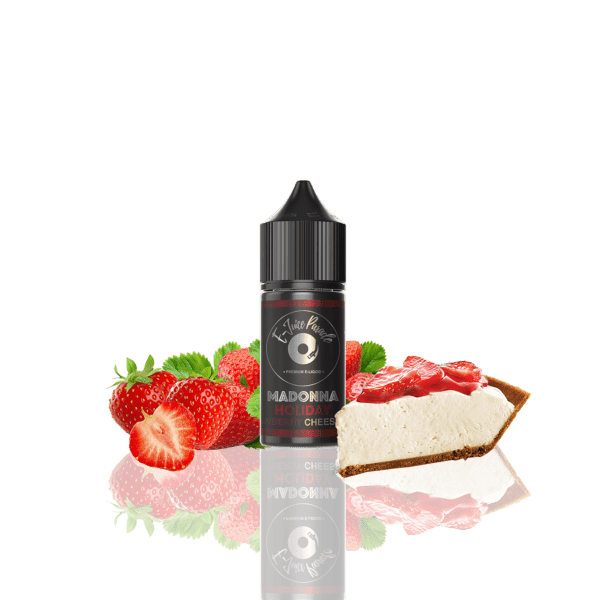 LÍQUIDO SALT MADONNA – CHEESECAKE DE MORANGO - E-JUICE PARADE