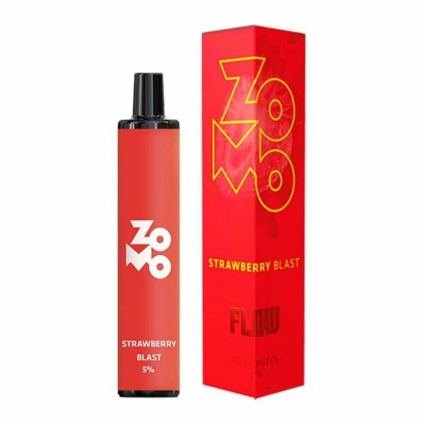 POD DESCARTÁVEL 5% NICSALT ZOMO FLOW 800 PUFFS - STRAWBERRY BLAST - ZOMO - Imagem 2