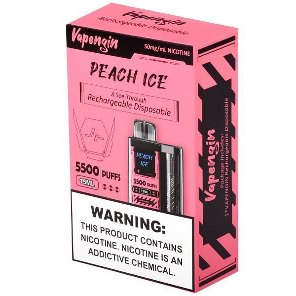 POD DESCARTÁVEL 5500 PUFFS - PEACH ICE - VAPENGIN