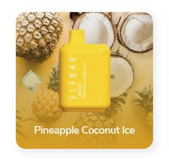 POD DESCARTÁVEL LB5000 5000 PUFFS - PINEAPPLE COCONUT ICE - ELF BAR