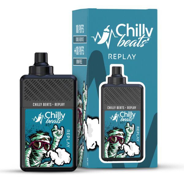 POD DESCARTÁVEL REPLAY 20000 PUFFS - DOUBLE MELON ICE / BRAIN FREEZE  - CHILLY BEATS