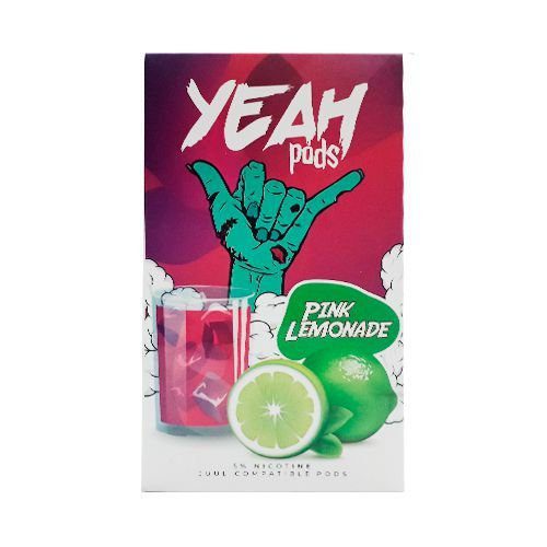 POD ( CARTUCHO ) C/ LÍQUIDO P/ JUUL PINK LEMONADE - YEAH