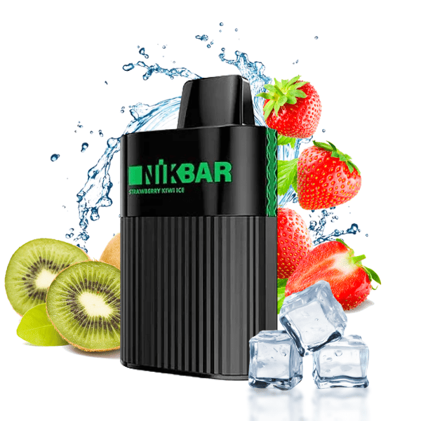 POD DESCARTÁVEL 6000 PUFFS - STRAWBERRY KIWI ICE - NIKBAR