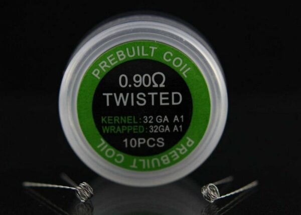 PREBUILT TWISTED 0.90Ω PACK COM 10 - COIL'S PREBUILT COIL
