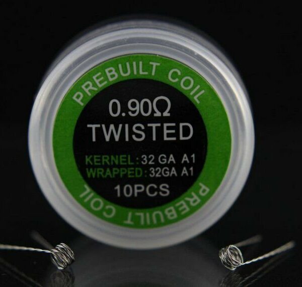 PREBUILT TWISTED 0.90Ω PACK COM 10 - COIL'S PREBUILT COIL