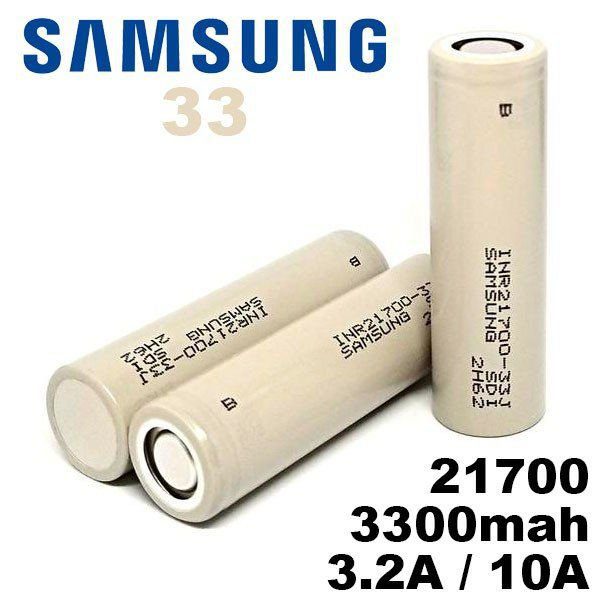 BATERIA SAMSUNG INR 21700 33J 3300MAH - UNITÁRIO