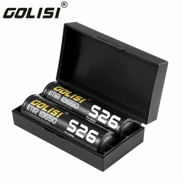 BATERIA GOLISI S26 IMR 18650 ALTO DRENO LI-ION 35A 2600MAH - UNITÁRIO