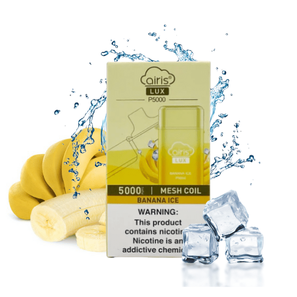 POD DESCARTAVEL LUX P5000 5% - BANANA ICE - AIRISTECH