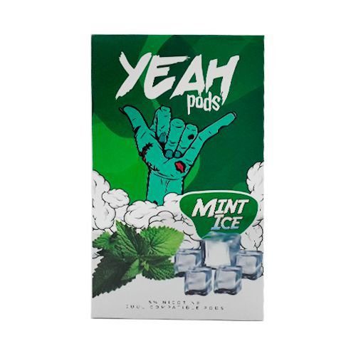 POD ( CARTUCHO ) C/ LÍQUIDO P/ JUUL MINT ICE - YEAH