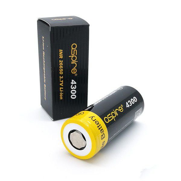 BATERIA ASPIRE INR 26650 HIGH DRAIN LI-ION 40A 4300MAH - UNITÁRIO