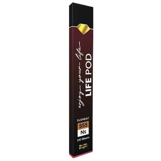 POD DESCARTÁVEL 6% NICSALT 555 TOBACCO LIFE POD  - ELEMENT