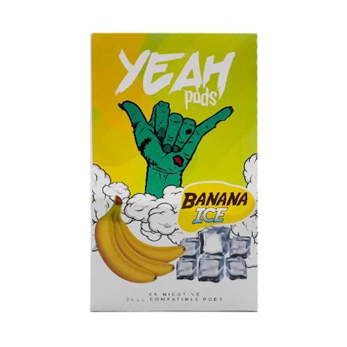POD ( CARTUCHO ) C/ LÍQUIDO P/ JUUL BANANA ICE - YEAH