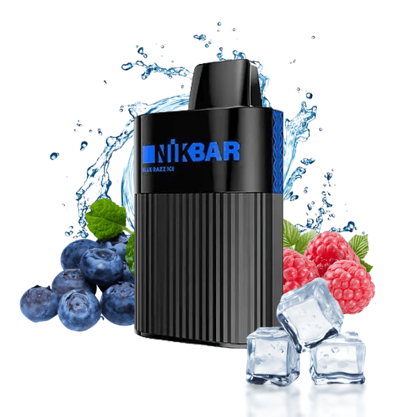 POD DESCARTÁVEL 6000 PUFFS - BLUE RAZZ ICE - NIKBAR