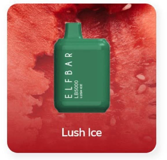 POD DESCARTÁVEL LB5000 5000 PUFFS - LUSH ICE - ELF BAR