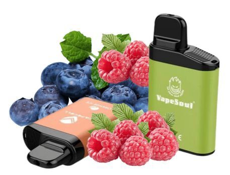 POD DESCARTÁVEL 5% NICSALT V-MAX 3500 PUFFS - BLUE RAZZ - VAPESOUL