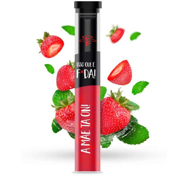 POD DESCARTÁVEL ISSO QUE É FODA! 1000 PUFFS - STRAWBERRY MINT - CHILLY BEATS
