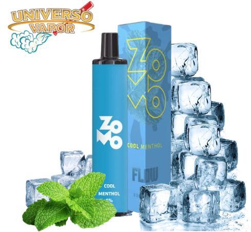 POD DESCARTÁVEL 5% NICSALT ZOMO FLOW 800 PUFFS - COOL MENTHOL - ZOMO